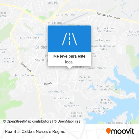 Rua B 5 mapa