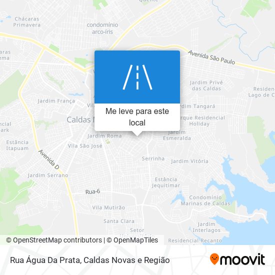 Rua Água Da Prata mapa