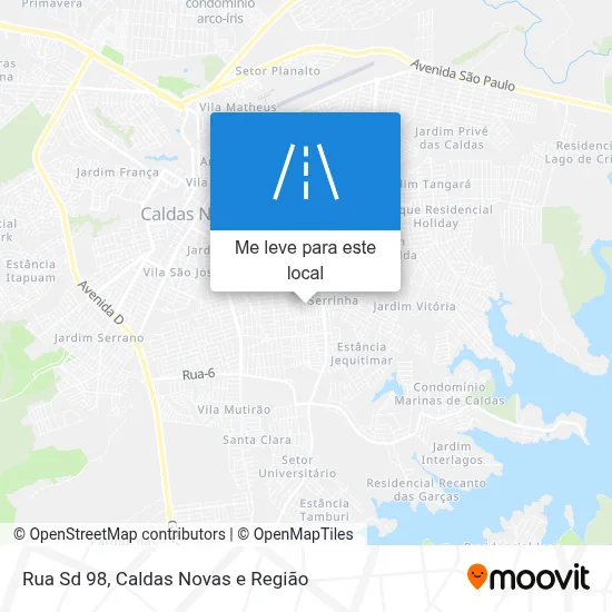 Rua Sd 98 mapa