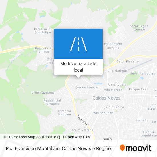 Rua Francisco Montalvan mapa