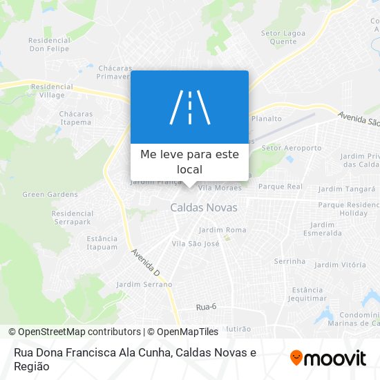 Rua Dona Francisca Ala Cunha mapa