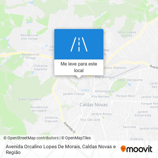 Avenida Orcalino Lopes De Morais mapa