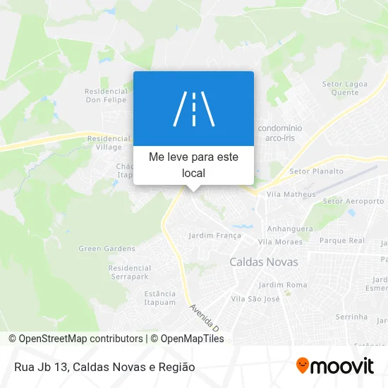 Rua Jb 13 mapa