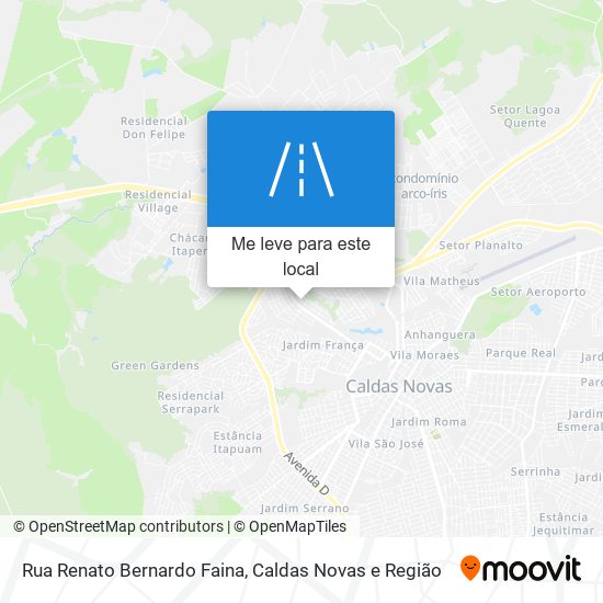 Rua Renato Bernardo Faina mapa