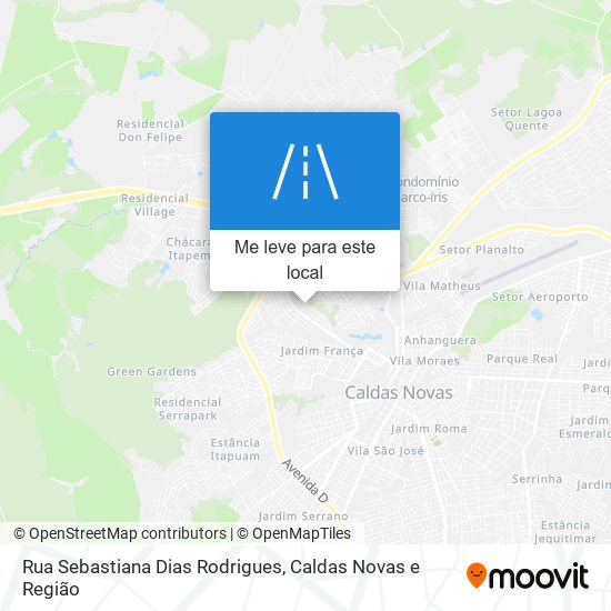 Rua Sebastiana Dias Rodrigues mapa