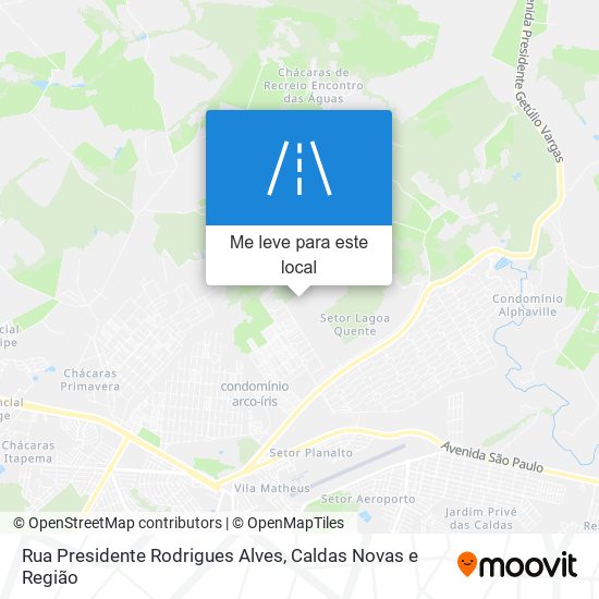 Rua Presidente Rodrigues Alves mapa