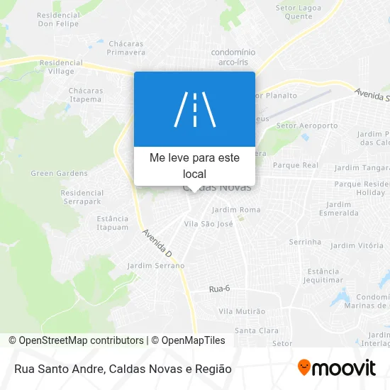 Rua Santo Andre mapa