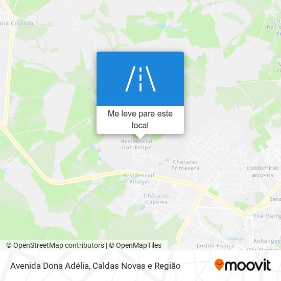 Avenida Dona Adélia mapa