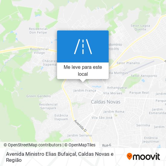 Avenida Ministro Elias Bufaiçal mapa