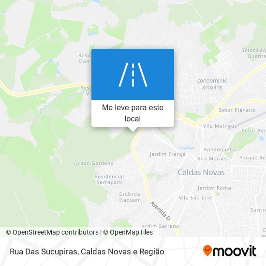 Rua Das Sucupiras mapa