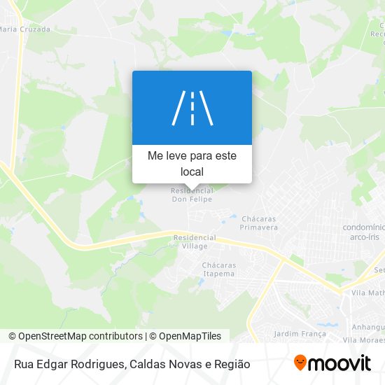 Rua Edgar Rodrigues mapa