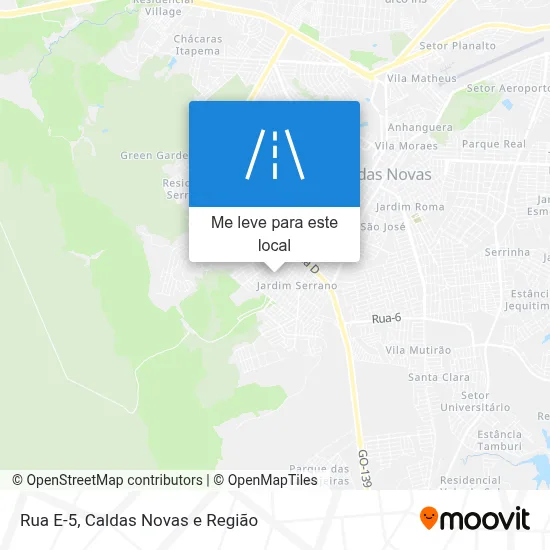 Rua E-5 mapa