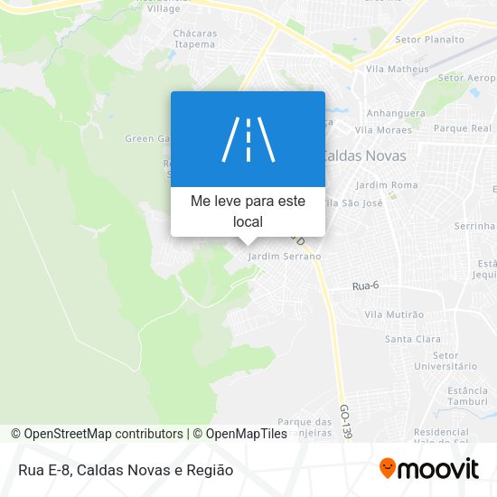 Rua E-8 mapa