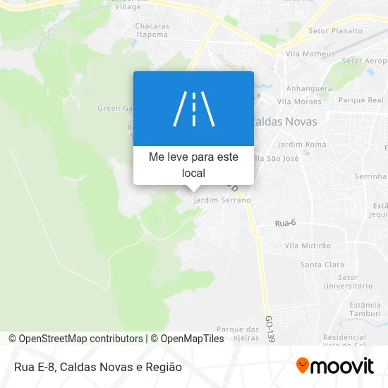 Rua E-8 mapa