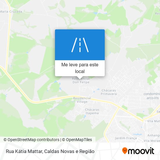 Rua Kátia Mattar mapa