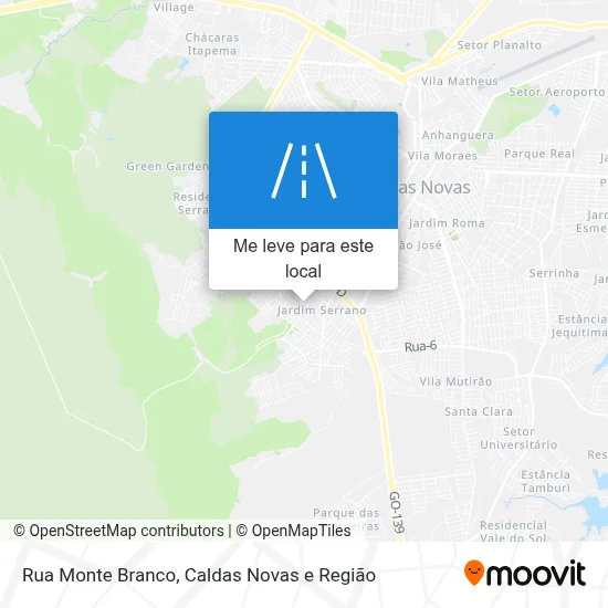 Rua Monte Branco mapa