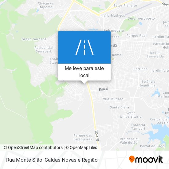 Rua Monte Sião mapa
