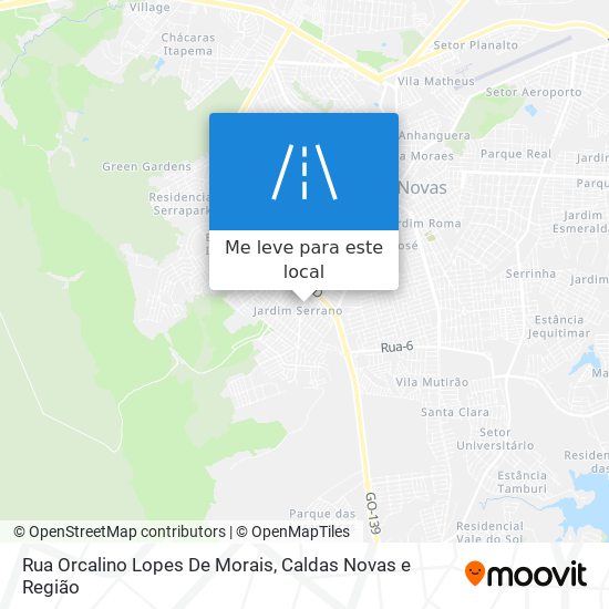 Rua Orcalino Lopes De Morais mapa