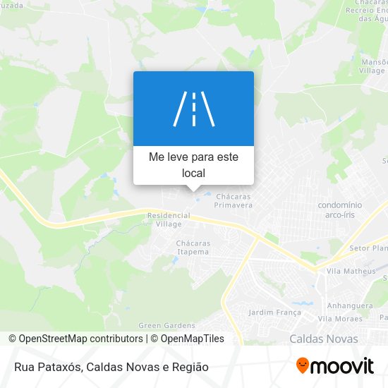 Rua Pataxós mapa