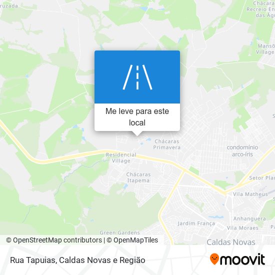 Rua Tapuias mapa