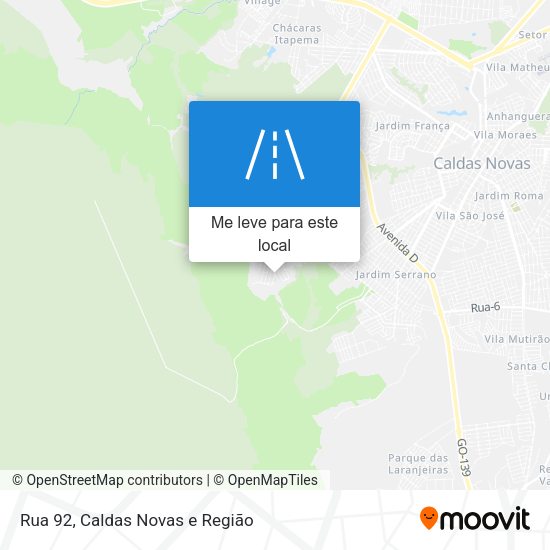 Rua 92 mapa