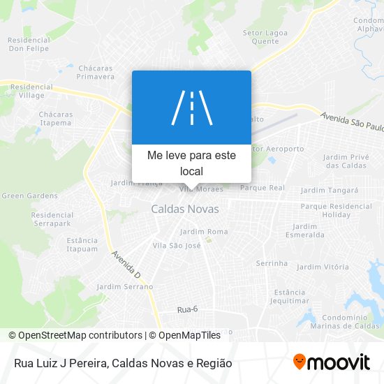 Rua Luiz J Pereira mapa