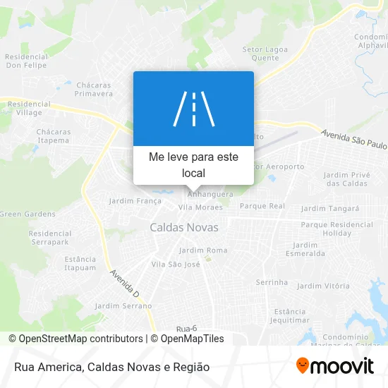 Rua America mapa
