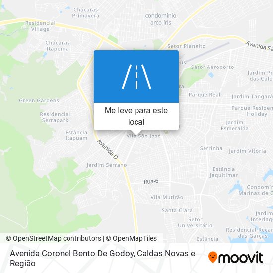 Avenida Coronel Bento De Godoy mapa