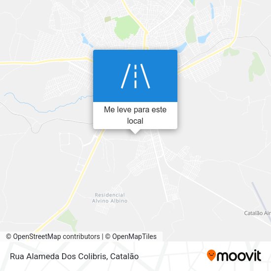 Rua Alameda Dos Colibris mapa