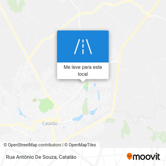 Rua Antônio De Souza mapa