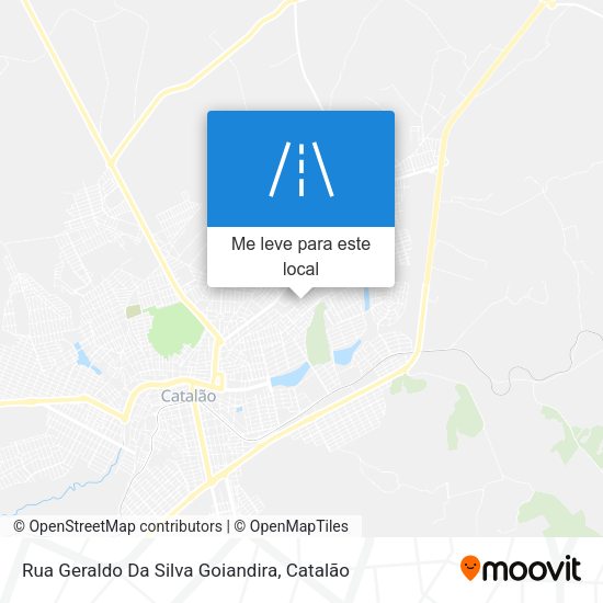 Rua Geraldo Da Silva Goiandira mapa