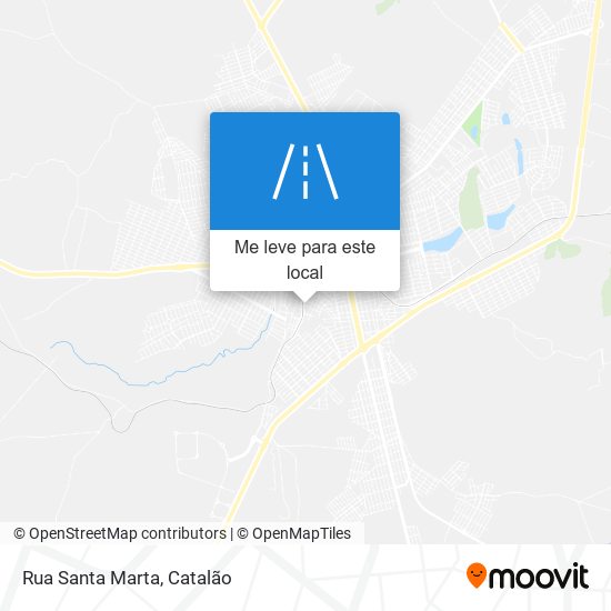 Rua Santa Marta mapa