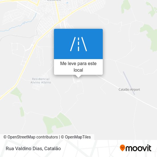 Rua Valdino Dias mapa