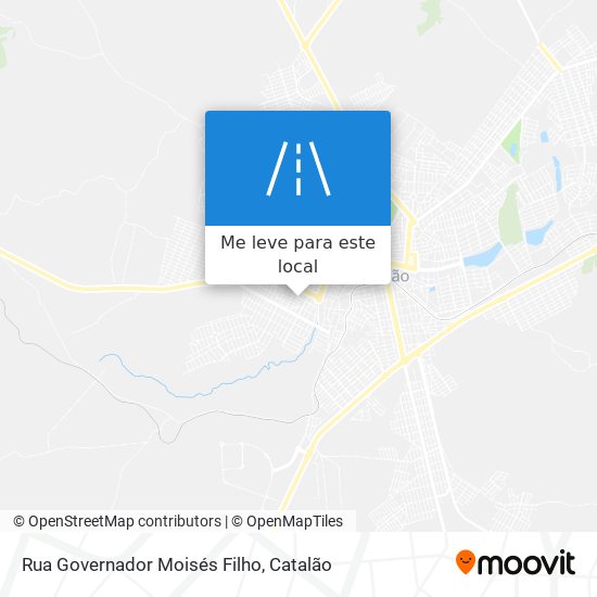 Rua Governador Moisés Filho mapa