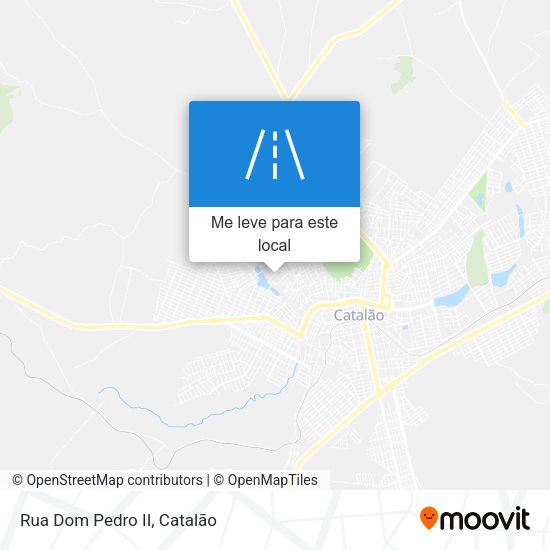 Rua Dom Pedro II mapa