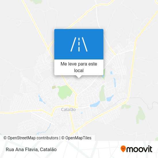 Rua Ana Flavia mapa