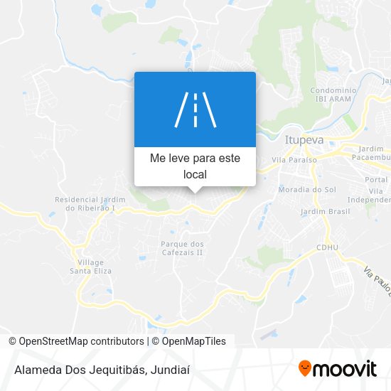 Alameda Dos Jequitibás mapa