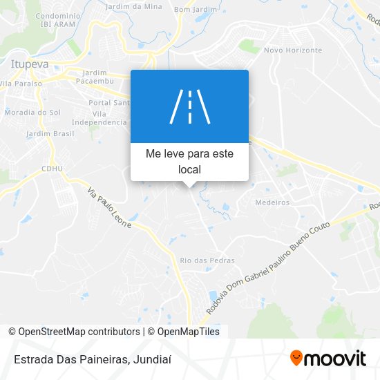 Estrada Das Paineiras mapa