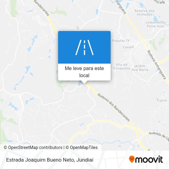 Estrada Joaquim Bueno Neto mapa