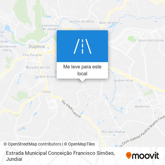 Estrada Municipal Conceição Francisco Simões mapa