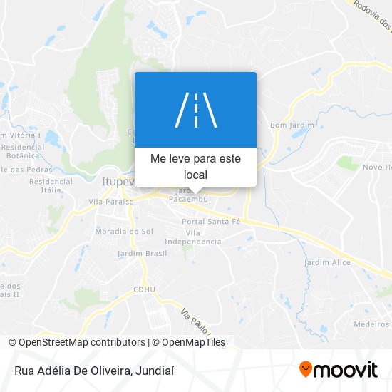 Rua Adélia De Oliveira mapa