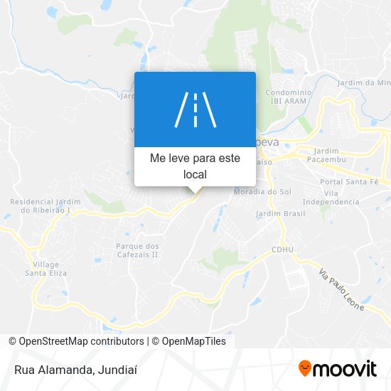 Rua Alamanda mapa