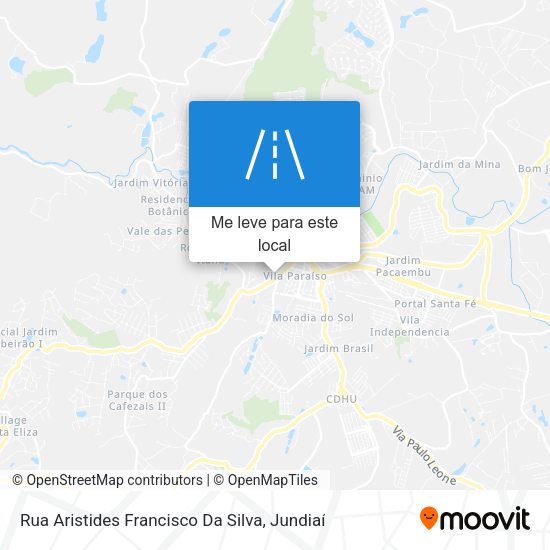 Rua Aristides Francisco Da Silva mapa