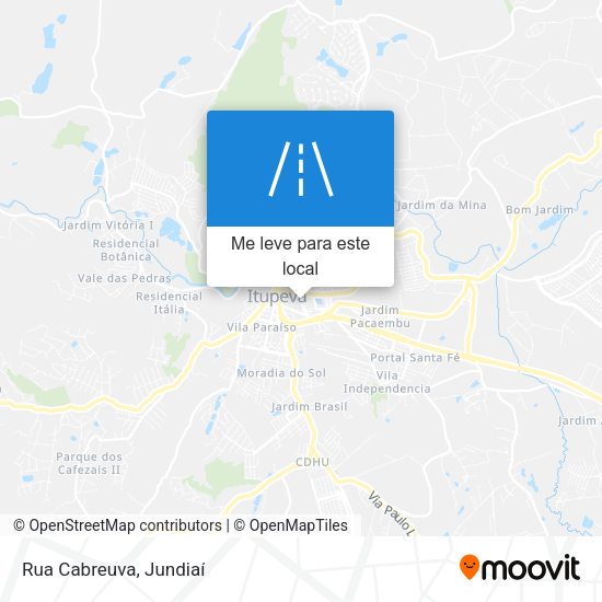 Rua Cabreuva mapa