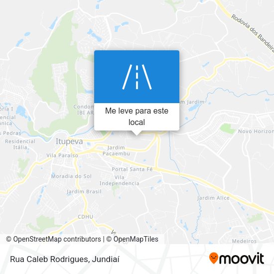 Rua Caleb Rodrigues mapa