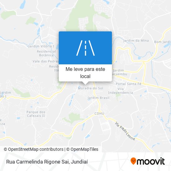 Rua Carmelinda Rigone Sai mapa