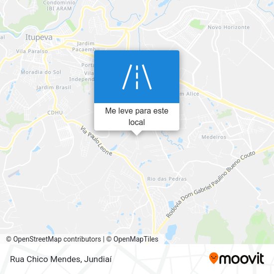 Rua Chico Mendes mapa