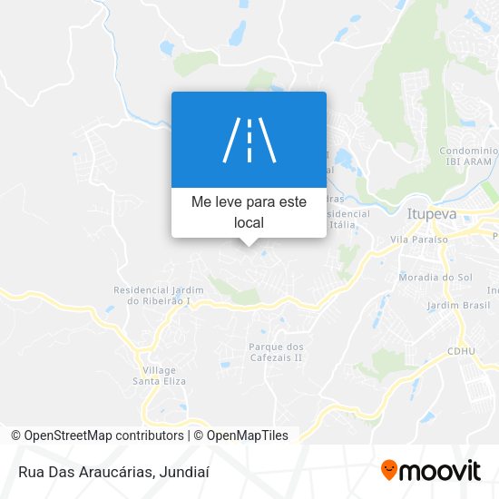 Rua Das Araucárias mapa