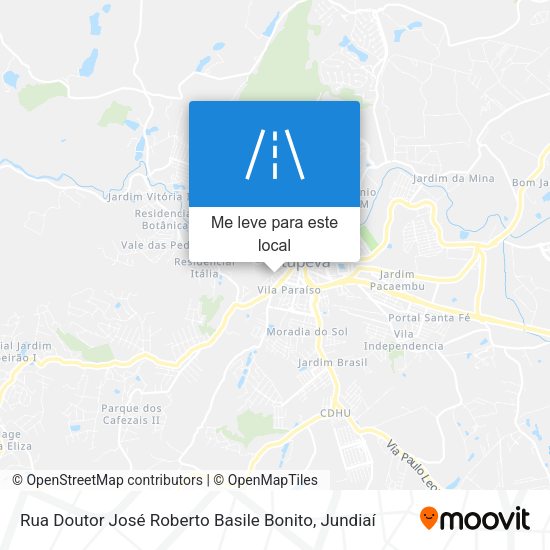 Rua Doutor José Roberto Basile Bonito mapa