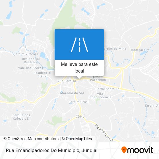 Rua Emancipadores Do Município mapa